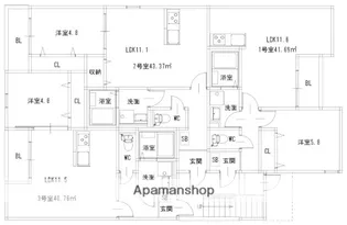 IMAXレジデンス博多南【2階】の間取り