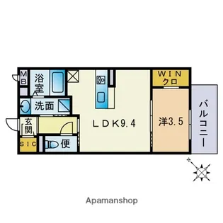 GD OHASHI APARTMENT【2階】の間取り