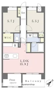 T.T六本松【7階】の間取り