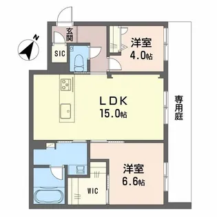 シャーメゾン高宮通り【1階】の間取り