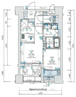 アクロス六本松 ラ・クラス【7階】の間取り