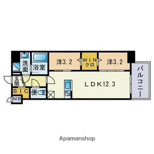 ALATO 六本松【5階】の間取り