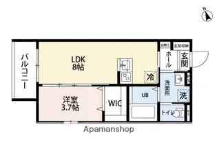 ROBOT HOME 西新【2階】の間取り