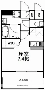 新品家具付きマンション春吉10(KAGOOD福岡)【3階】の間取り