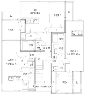 メゾンボア 周船寺【2階】の間取り
