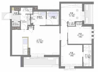 PLANCHER西新【3階】の間取り