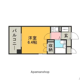 ダイアパレス姪浜【6階】の間取り