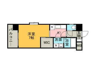 福岡県福岡市中央区高砂2丁目【マンション】の間取り