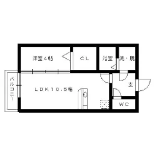 ディアコート富士見【1階】の間取り