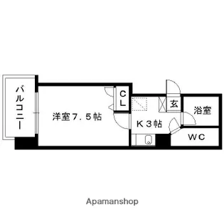 メヌエット舞鶴【5階】の間取り