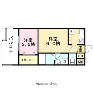 エステートモア平尾倶楽部【5階】の間取り