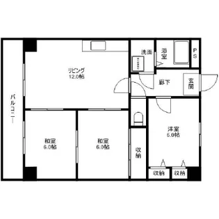 グランシャリオ南大橋【2階】の間取り