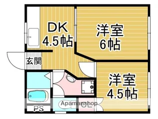 メゾン友丘【1階】の間取り