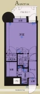 エステートモア赤坂【5階】の間取り