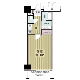 フォレステージュ天神【10階】の間取り