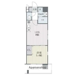 ジェイド博多【11階】の間取り