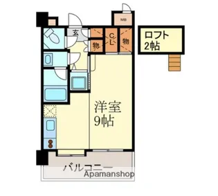 1Rの間取り画像