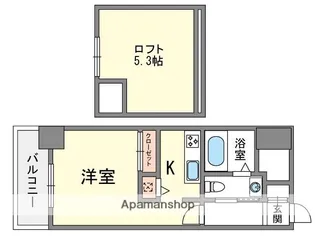 エステートモア大池通り【7階】の間取り