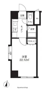 アリビオ百年橋通り【7階】の間取り