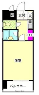 ピュアドームフローリオ博多【11階】の間取り