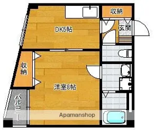 カトレア大濠【3階】の間取り