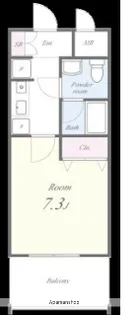 サンスクエア【8階】の間取り