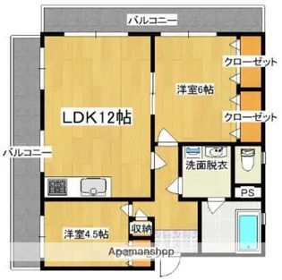大産長丘ビル【5階】の間取り