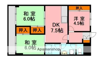 大産清水ビル【2階】の間取り