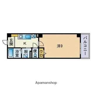 コンフォート別府【4階】の間取り