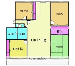 龍ハイツ【3階】の間取り