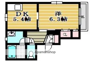フレステュディオTAGUMA【1階】の間取り