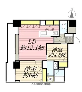 ネクサス百道レジデンシャルタワー【16階】の間取り