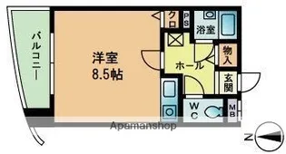 ベルメゾン百道【3階】の間取り