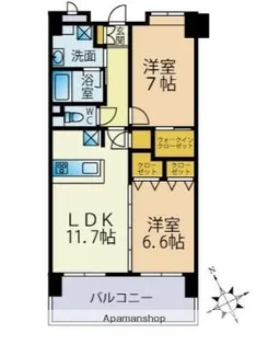 ヘスティア大濠【7階】の間取り