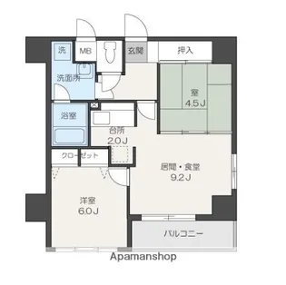 メルクリオけやき通り【12階】の間取り