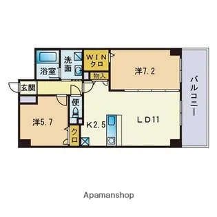アーバス大手門【4階】の間取り