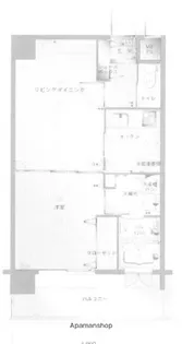 エンクレスト天神南Ⅱ【5階】の間取り