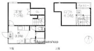 W−OOO【1階】の間取り