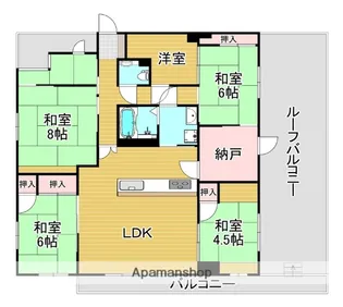 ディアス宮嵜【5階】の間取り