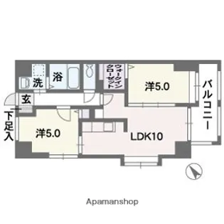 リブル高砂【4階】の間取り
