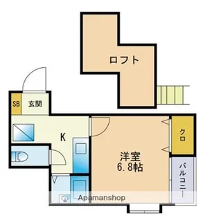 アフェクト室見西【1階】の間取り