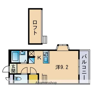 リバーサイド梅光園【3階】の間取り