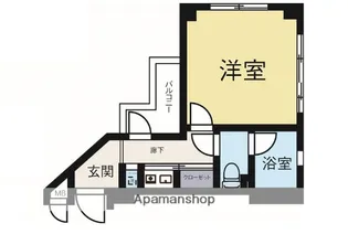 ピュアドーム博多アクティオ【2階】の間取り