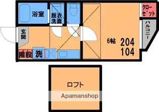 エクセリーヌ別府Ⅱ【2階】の間取り