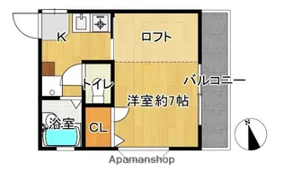 フレンドハウス友丘【1階】の間取り