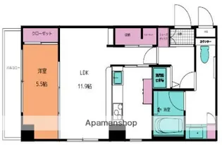 ビエンナーレ高取【6階】の間取り