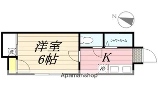 エレガンスハイツ警固【3階】の間取り