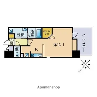サムティ天神南【3階】の間取り