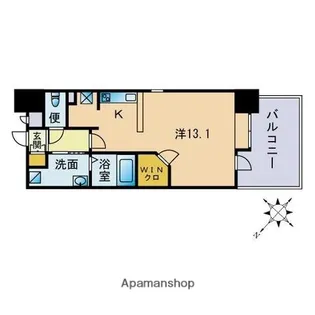 サムティ天神南【3階】の間取り