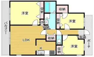 スパシオ・コモド平尾【4階】の間取り